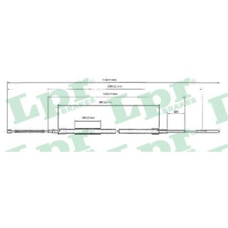 Trosas, stovėjimo stabdys LPR C0955B