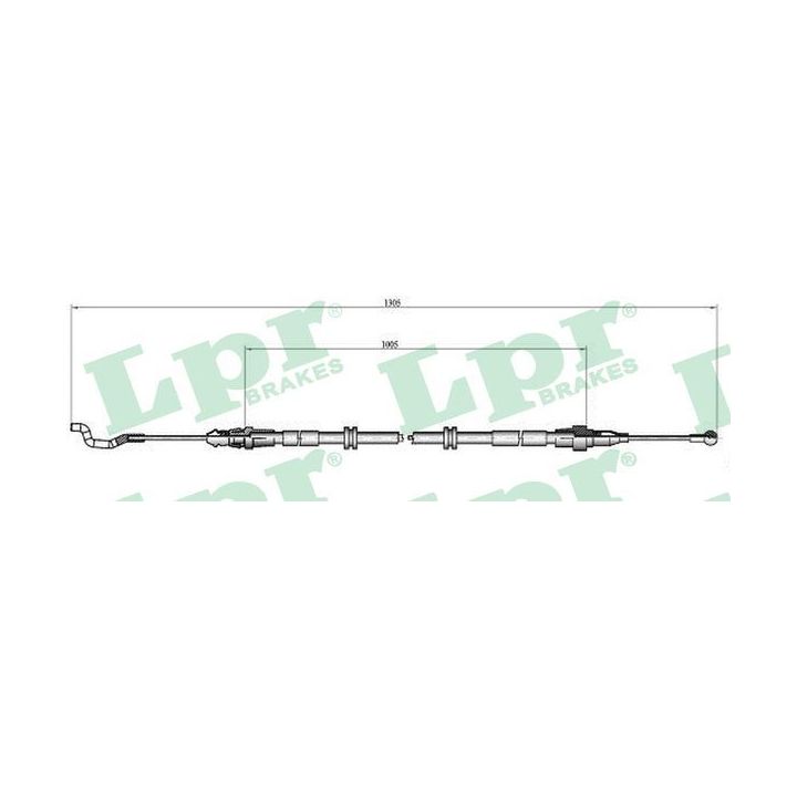 Trosas, stovėjimo stabdys LPR C0969B