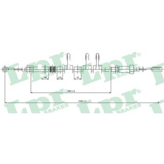 Trosas, stovėjimo stabdys LPR C0984B