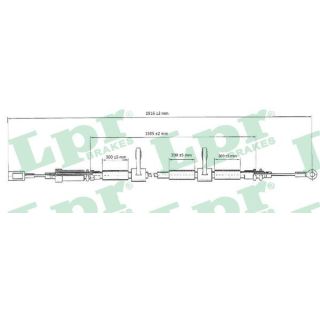 Trosas, stovėjimo stabdys LPR C0985B