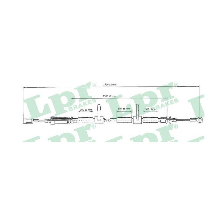 Trosas, stovėjimo stabdys LPR C0985B