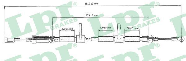 Trosas, stovėjimo stabdys LPR C0985B