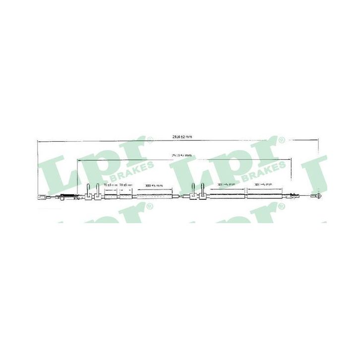 Trosas, stovėjimo stabdys LPR C0989B