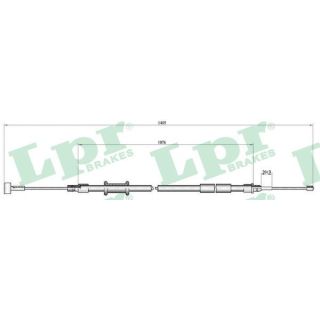 Trosas, stovėjimo stabdys LPR C1008B