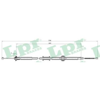 Trosas, stovėjimo stabdys LPR C1012B