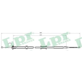 Trosas, stovėjimo stabdys LPR C1023B