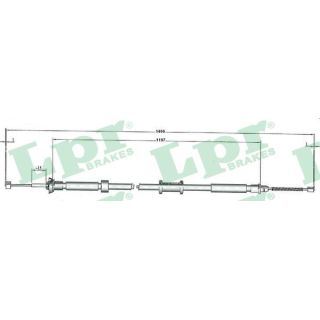 Trosas, stovėjimo stabdys LPR C1084B