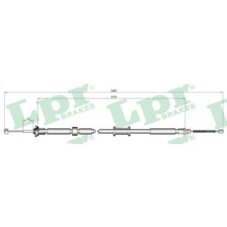 Trosas, stovėjimo stabdys LPR C1085B