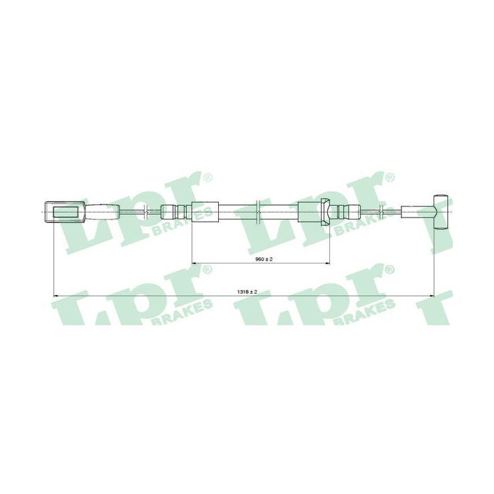 Trosas, stovėjimo stabdys LPR C1316B