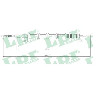 Trosas, stovėjimo stabdys LPR C1689B