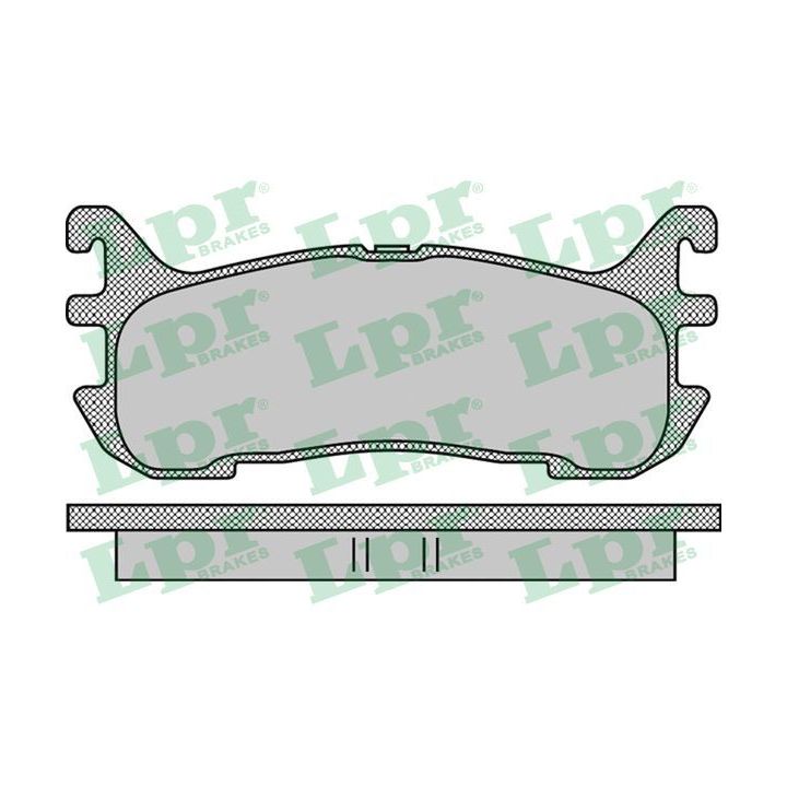 Stabdžių trinkelių rinkinys, diskinis stabdys LPR 05P1099