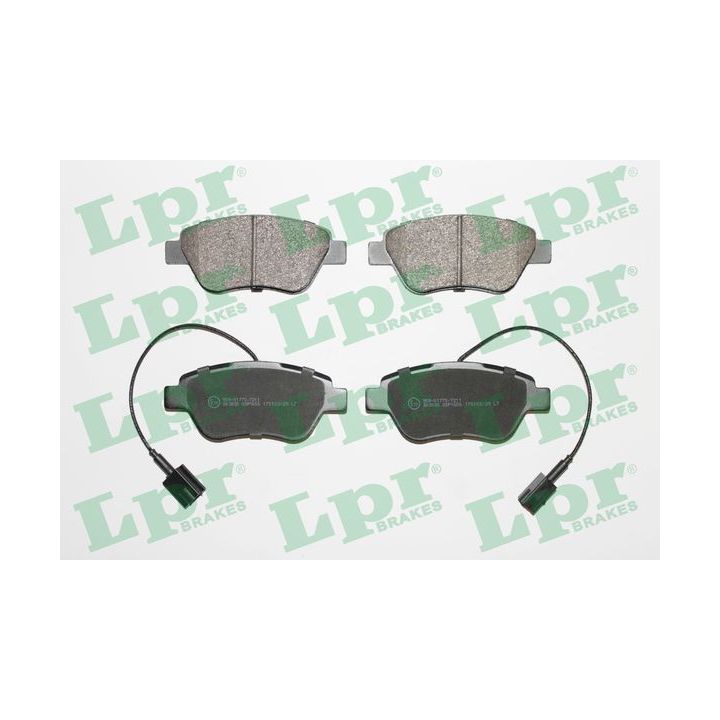 Stabdžių trinkelių rinkinys, diskinis stabdys LPR 05P1656