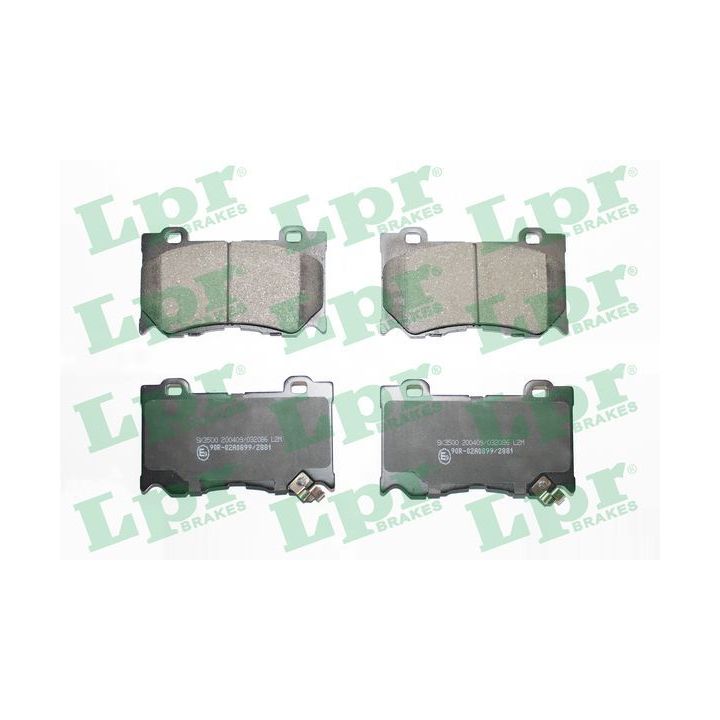 Stabdžių trinkelių rinkinys, diskinis stabdys LPR 05P2086