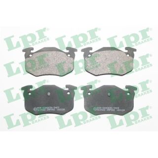 Stabdžių trinkelių rinkinys, diskinis stabdys LPR 05P582