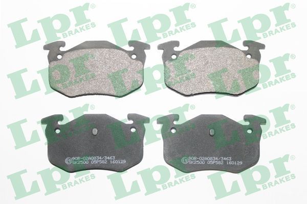 Stabdžių trinkelių rinkinys, diskinis stabdys LPR 05P582