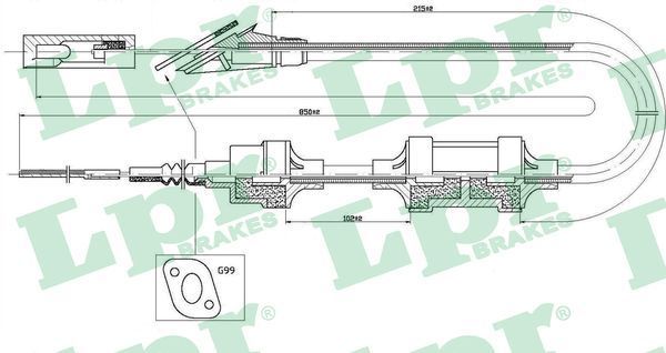 Sankabos trosas LPR C0407C