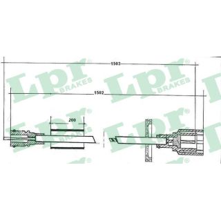 Tachometro velenas LPR C0053SP
