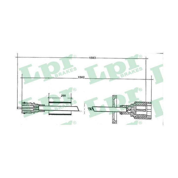 Tachometro velenas LPR C0053SP