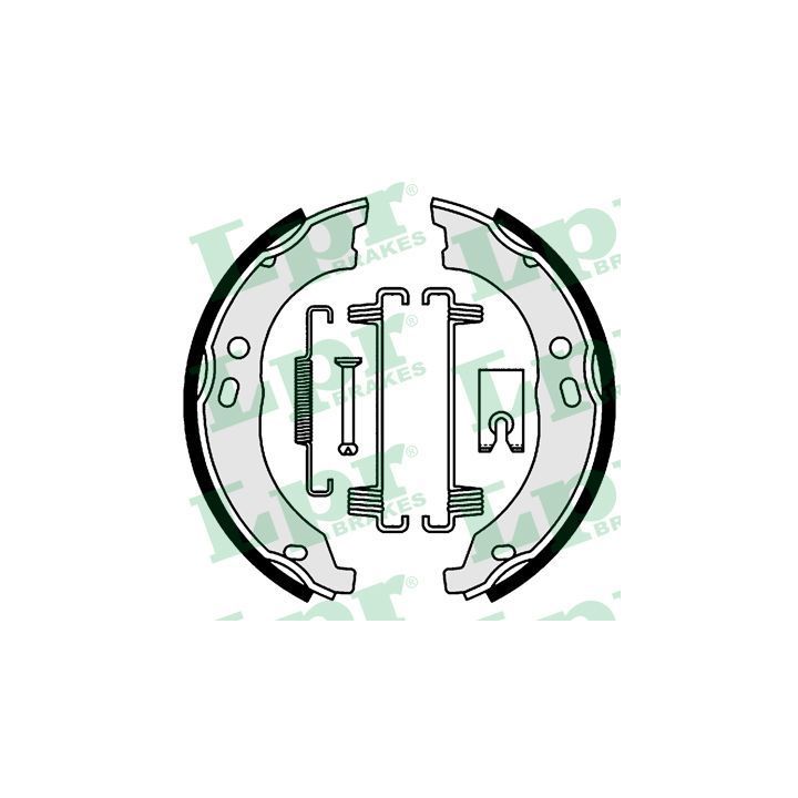 Stabdžių trinkelių komplektas, stovėjimo stabdis LPR 01003