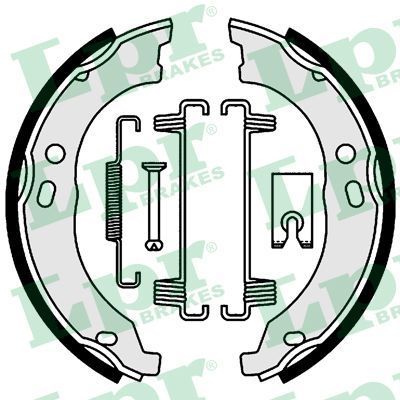 Stabdžių trinkelių komplektas, stovėjimo stabdis LPR 01003