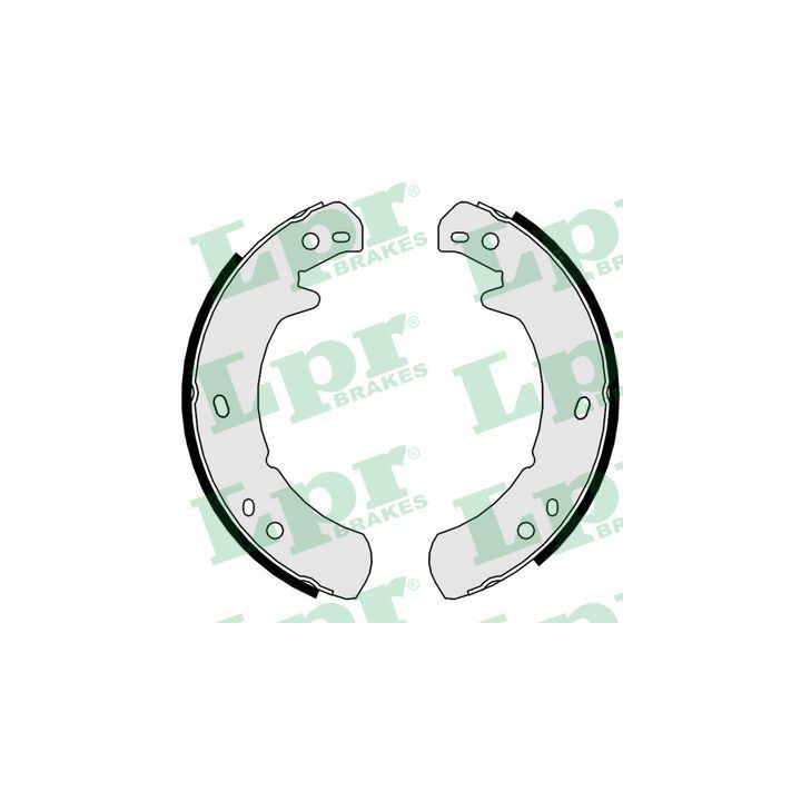 Stabdžių trinkelių komplektas, stovėjimo stabdis LPR 01029