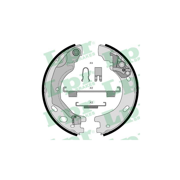 Stabdžių trinkelių komplektas, stovėjimo stabdis LPR 01030