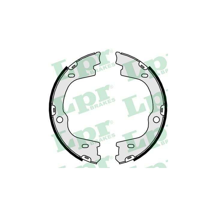 Stabdžių trinkelių komplektas, stovėjimo stabdis LPR 01057