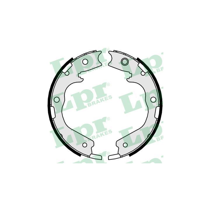 Stabdžių trinkelių komplektas, stovėjimo stabdis LPR 01078