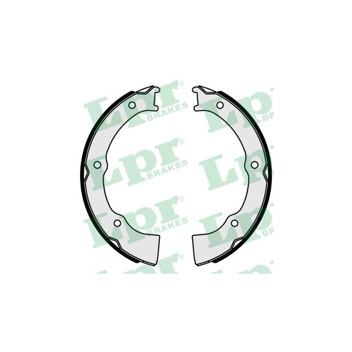 Stabdžių trinkelių komplektas, stovėjimo stabdis LPR 01092