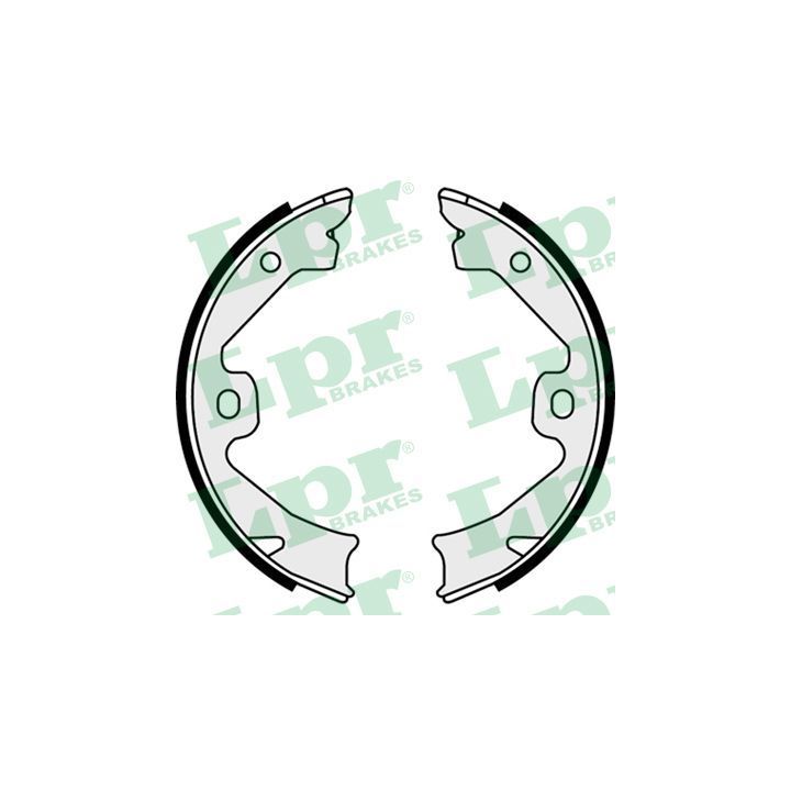 Stabdžių trinkelių komplektas, stovėjimo stabdis LPR 08140