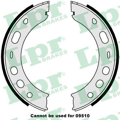Stabdžių trinkelių komplektas, stovėjimo stabdis LPR 09000