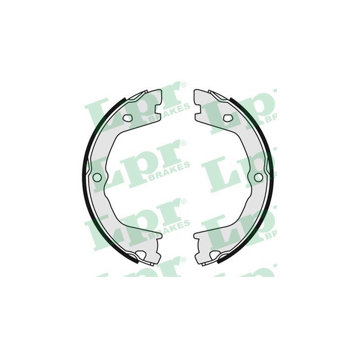 Stabdžių trinkelių komplektas, stovėjimo stabdis LPR 09080