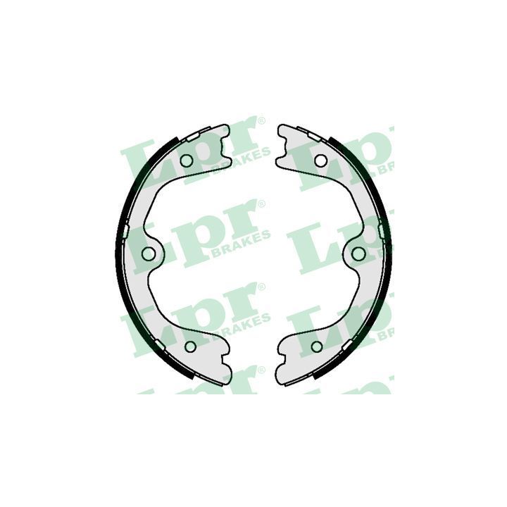 Stabdžių trinkelių komplektas, stovėjimo stabdis LPR 09490