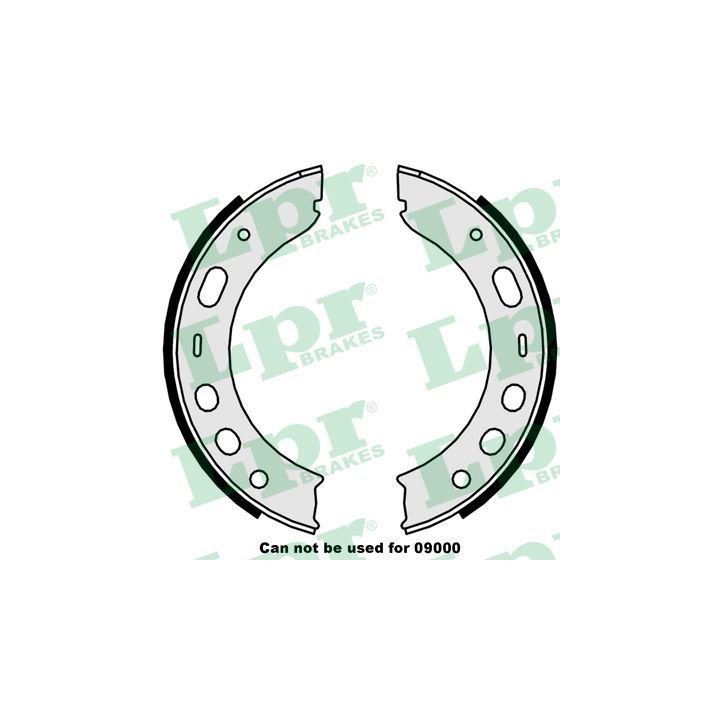 Stabdžių trinkelių komplektas, stovėjimo stabdis LPR 09510