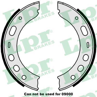 Stabdžių trinkelių komplektas, stovėjimo stabdis LPR 09510