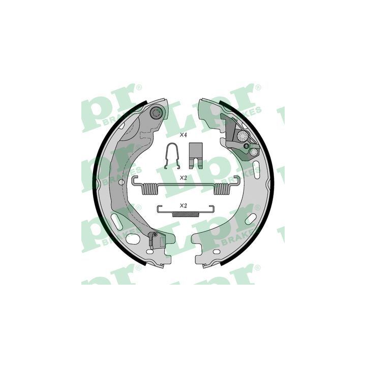 Stabdžių trinkelių komplektas, stovėjimo stabdis LPR 09570