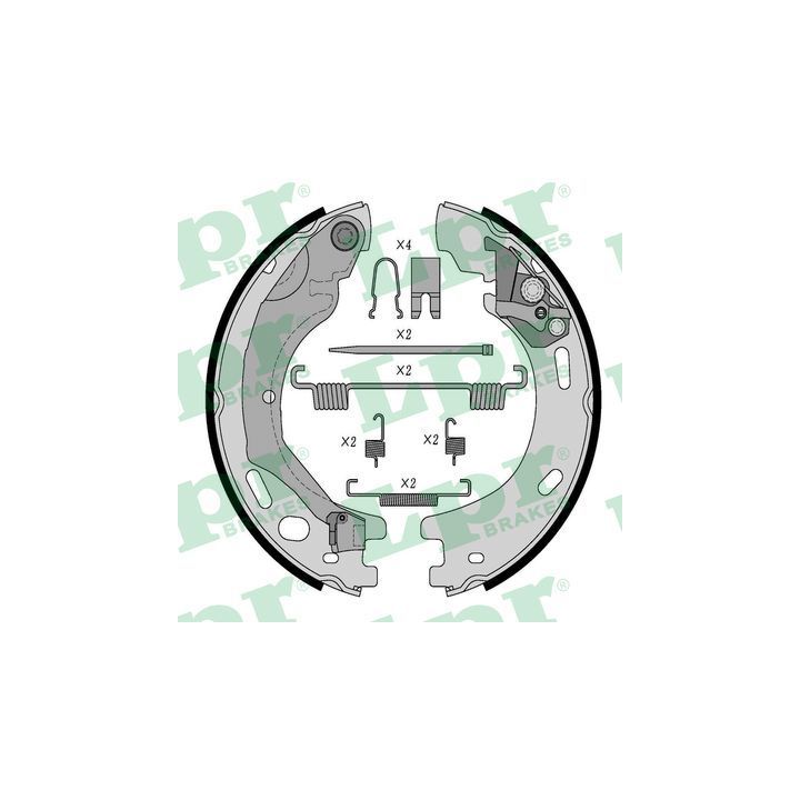 Stabdžių trinkelių komplektas, stovėjimo stabdis LPR 09570K