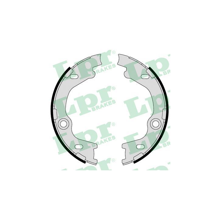 Stabdžių trinkelių komplektas, stovėjimo stabdis LPR 09630