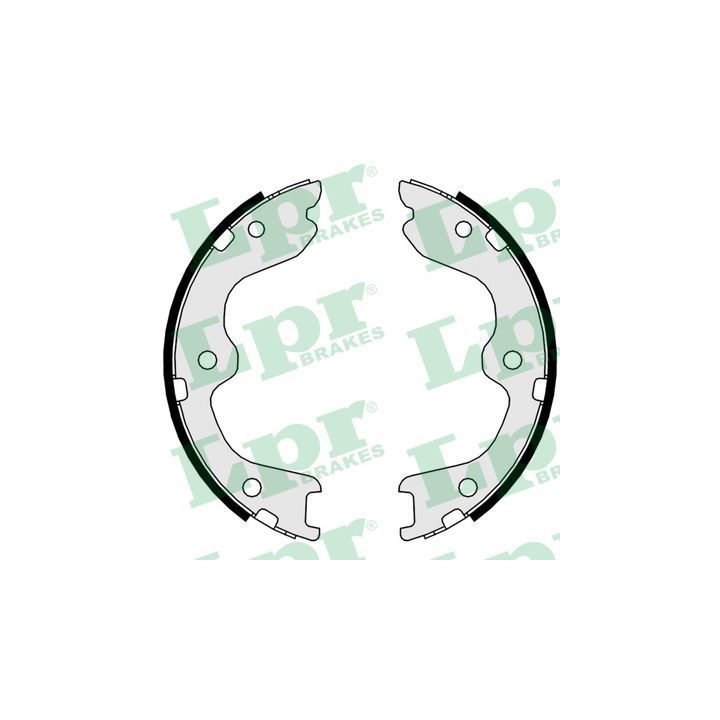 Stabdžių trinkelių komplektas, stovėjimo stabdis LPR 09740