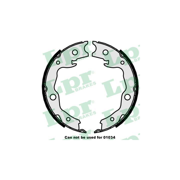 Stabdžių trinkelių komplektas, stovėjimo stabdis LPR 09870