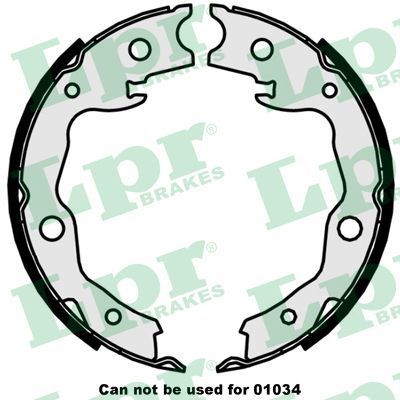 Stabdžių trinkelių komplektas, stovėjimo stabdis LPR 09870