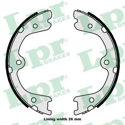 Stabdžių trinkelių komplektas, stovėjimo stabdis LPR 09880