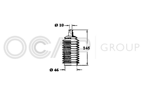 Gofruotoji membrana, vairavimas OCAP 1211070