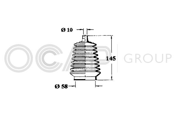 Gofruotoji membrana, vairavimas OCAP 1211101