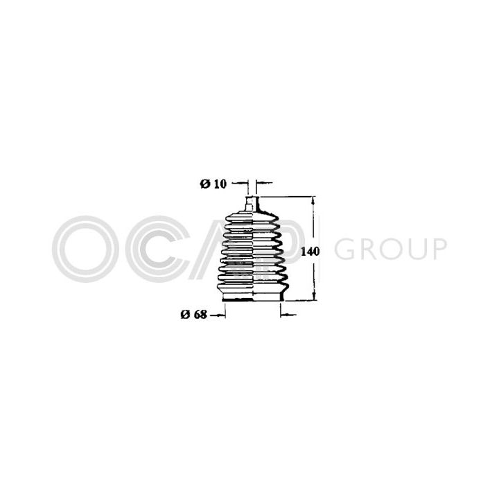 Gofruotoji membrana, vairavimas OCAP 1211102