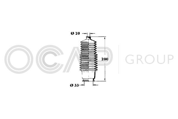 Gofruotoji membrana, vairavimas OCAP 1211128