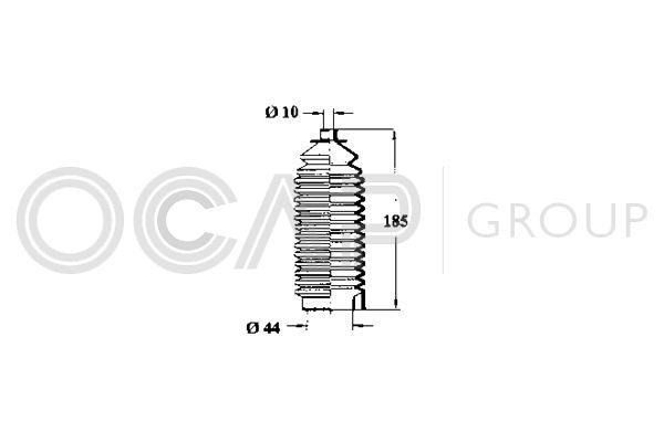 Gofruotoji membrana, vairavimas OCAP 1211148