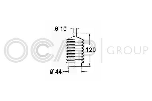 Gofruotoji membrana, vairavimas OCAP 1211156