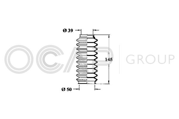 Gofruotoji membrana, vairavimas OCAP 1211249