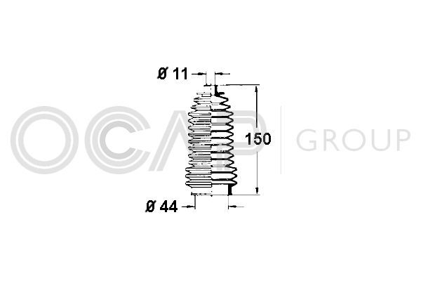 Gofruotoji membrana, vairavimas OCAP 1211273